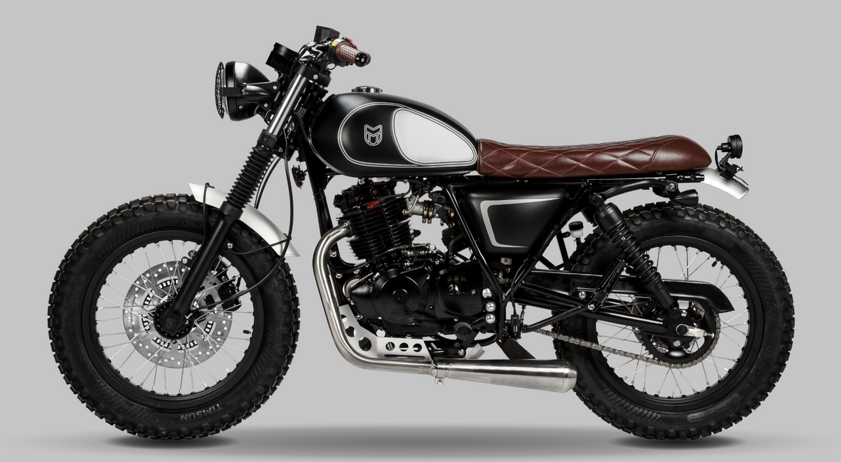 Mastiff 250cc Matt Black/Silver | Mutt Motorcycles[YOUR TERRITORY]